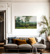Le Repos Dans La Campagne By Karl Ouren Fine Art Print