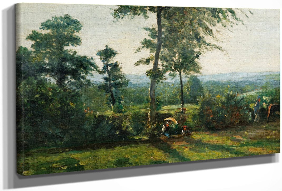 Le Repos Dans La Campagne By Karl Ouren Fine Art Print