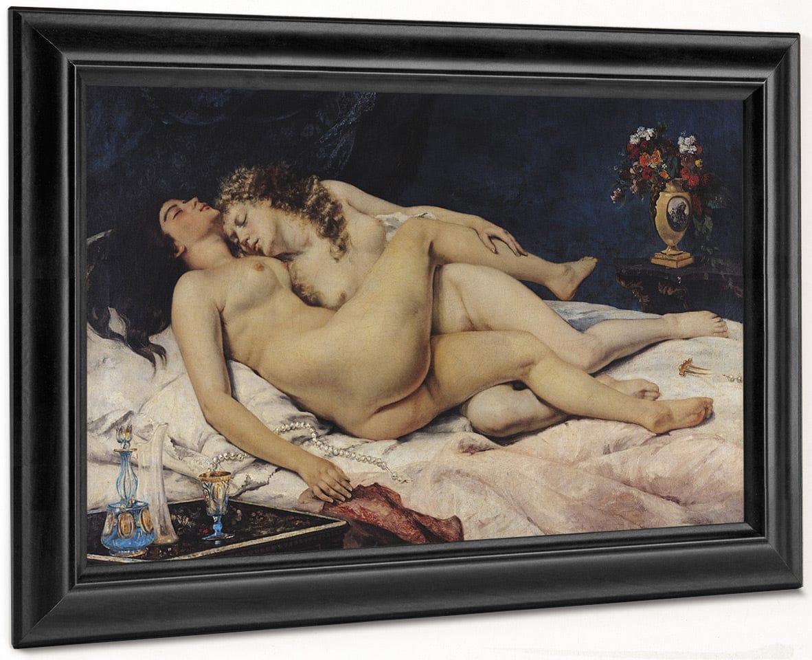 Le Sommeil By Jean Desire Gustave Courbet Fine Art Print