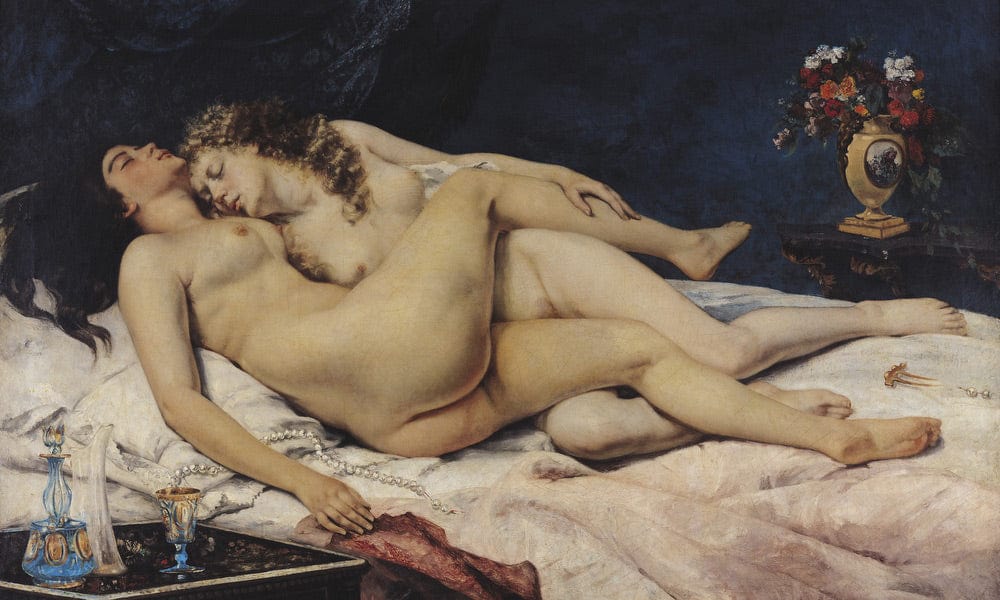 Le Sommeil By Jean Desire Gustave Courbet Fine Art Print