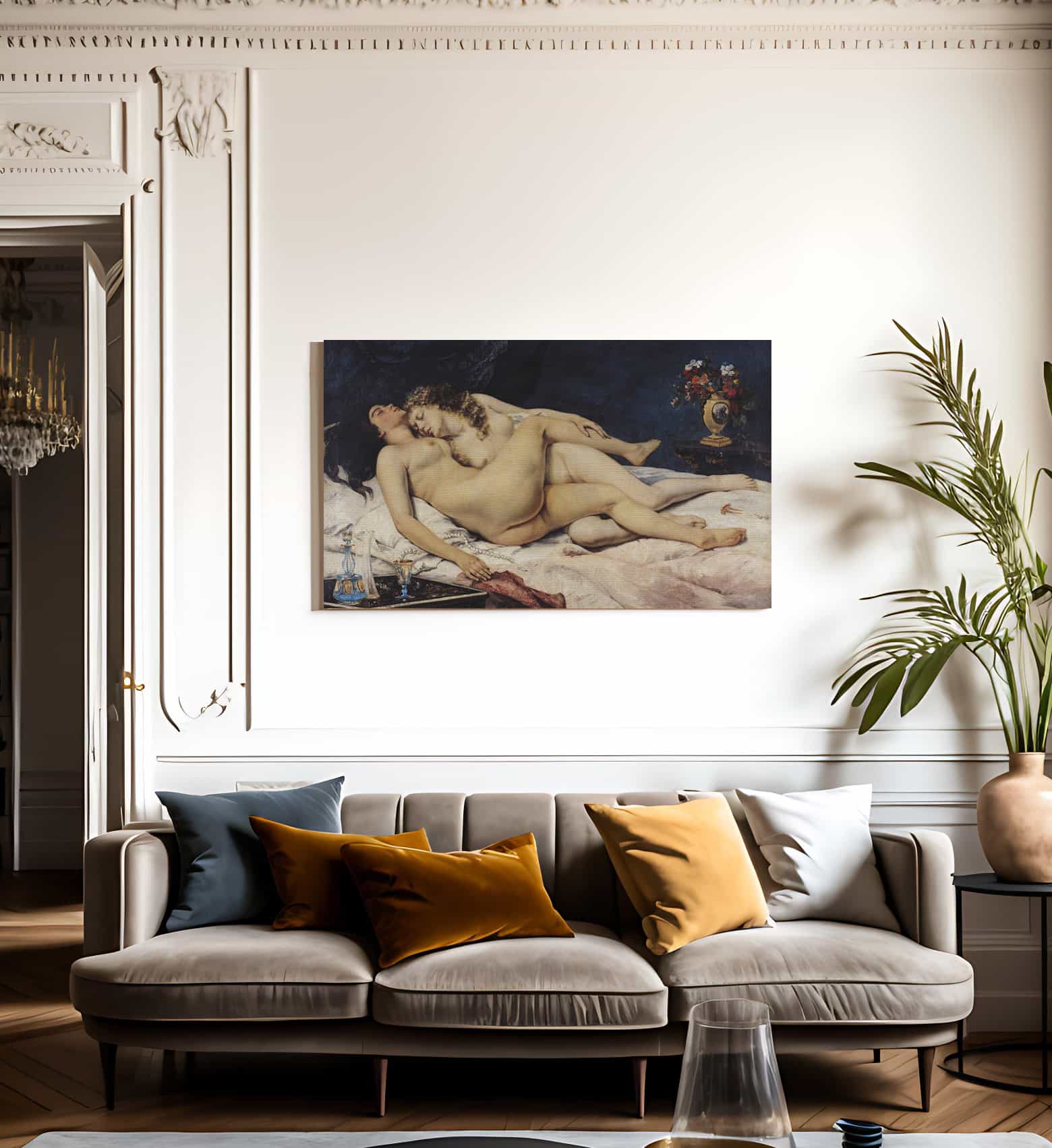 Le Sommeil By Jean Desire Gustave Courbet Fine Art Print