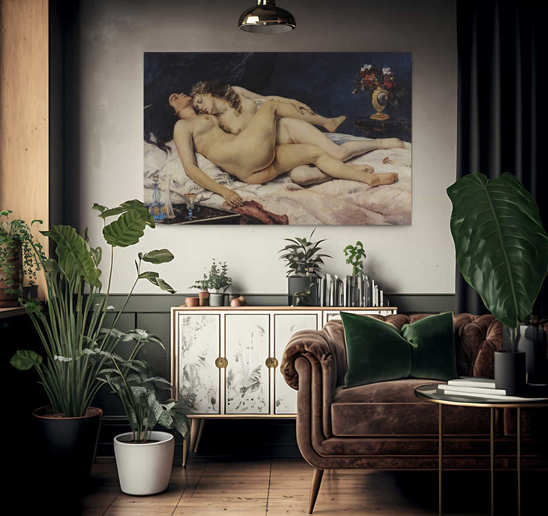 Le Sommeil By Jean Desire Gustave Courbet Fine Art Print