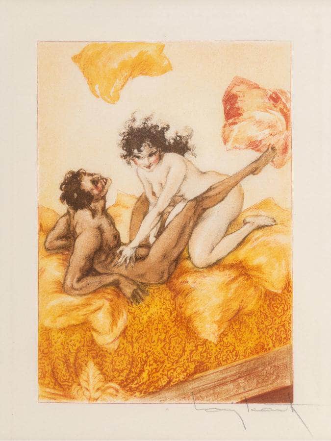 Le Sopha 1935 By Louis Icart Fine Art Print
