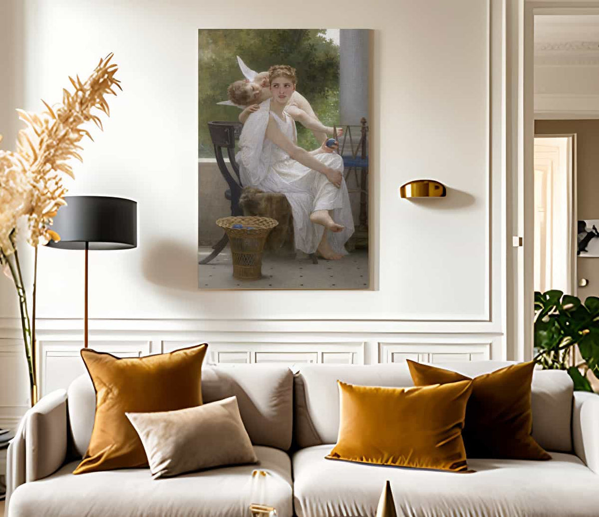 Le Travail Interrompu By William Adolphe Bouguereau Fine Art Print