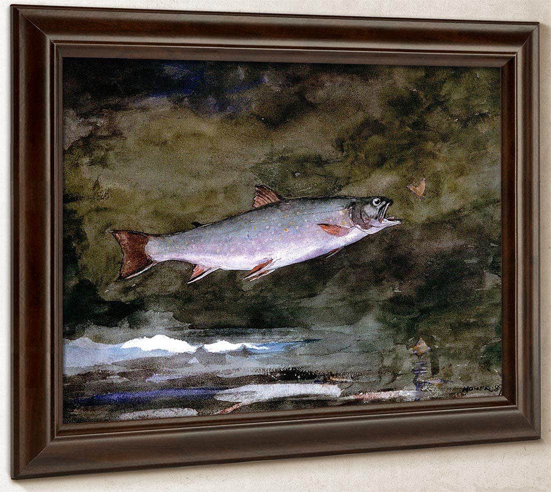 Leaping Trout By Winslow Homer Fine Art Print