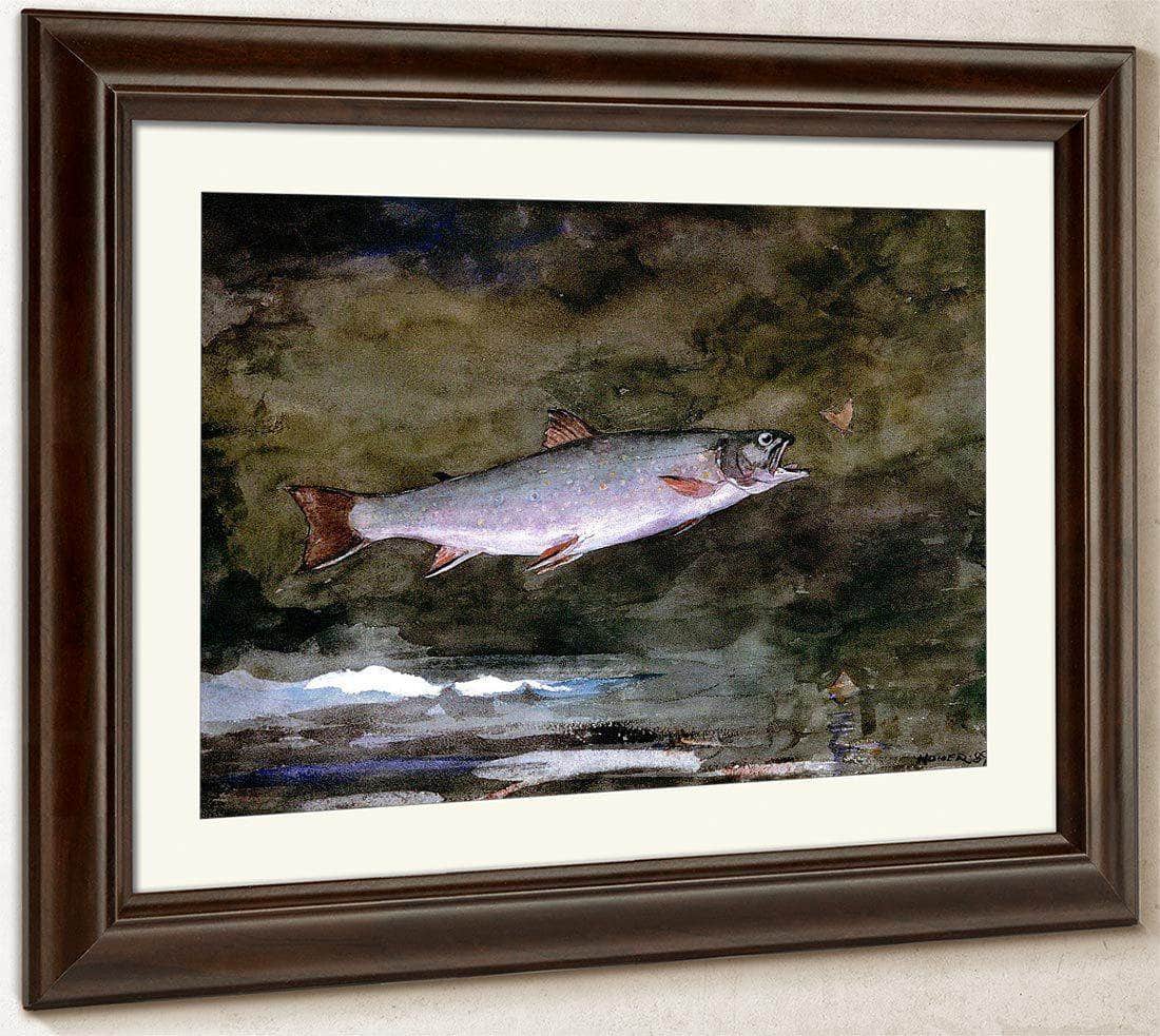 Leaping Trout By Winslow Homer Fine Art Print