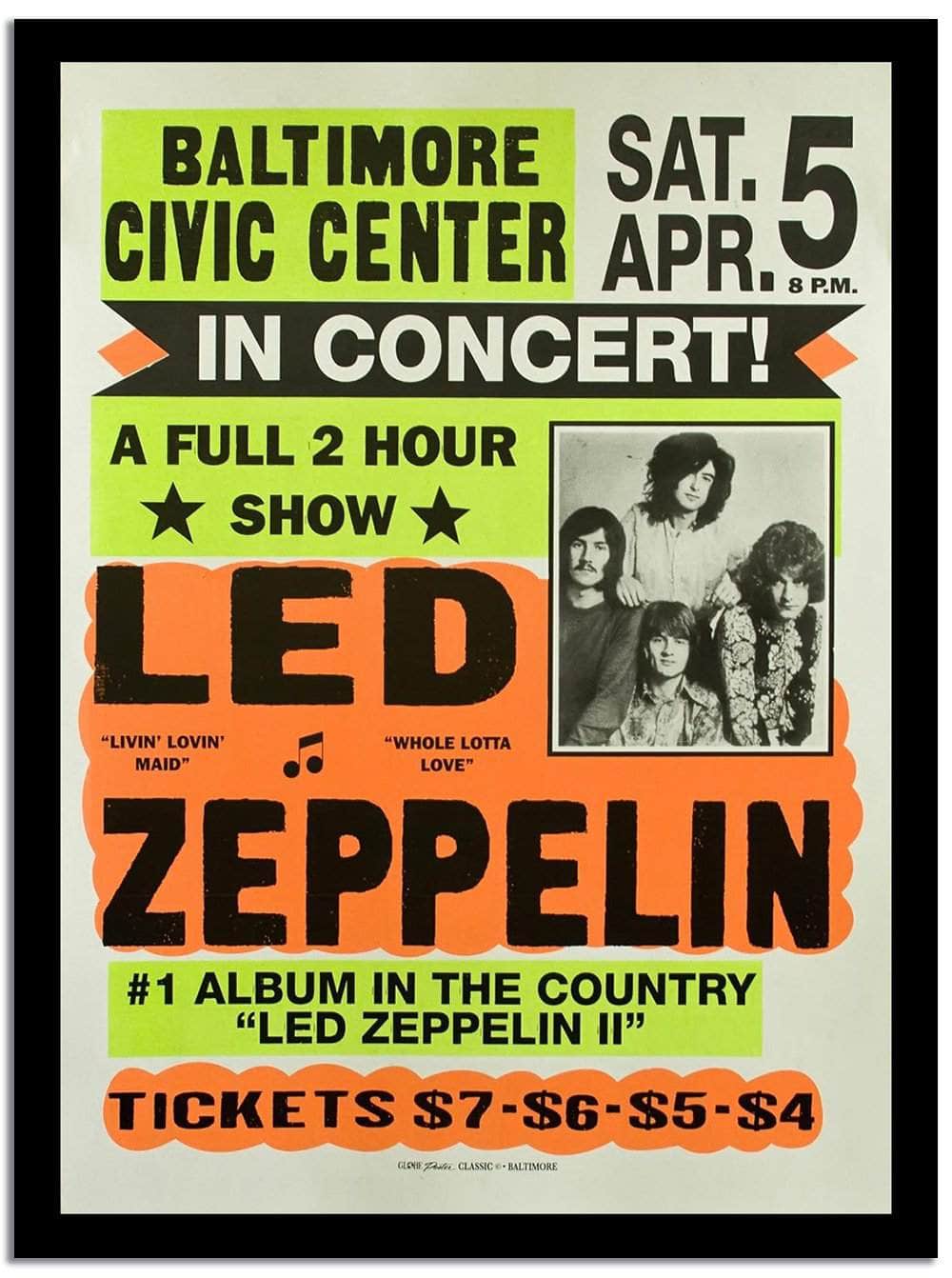 Led Zeppelin  Wpa Vintage Advertising Fine Art Print