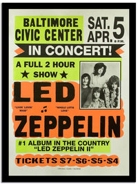Led Zeppelin  Wpa Vintage Advertising Fine Art Print