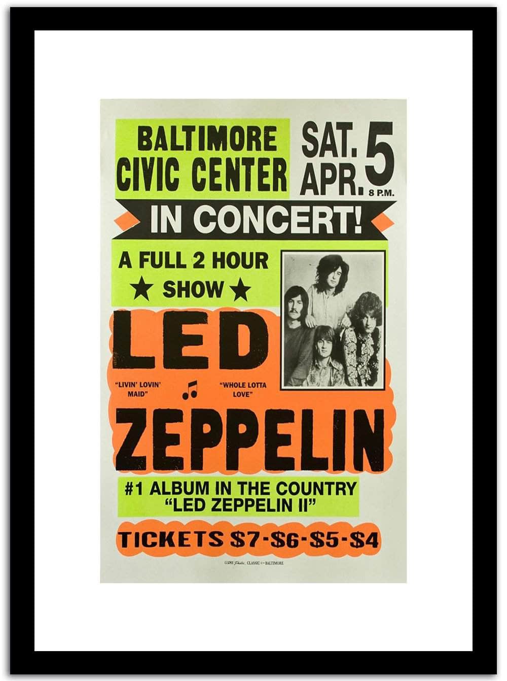 Led Zeppelin  Wpa Vintage Advertising Fine Art Print