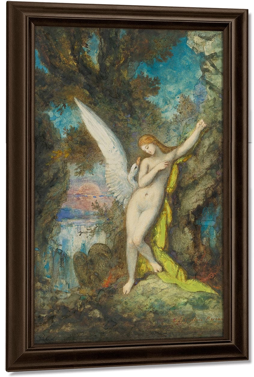 Leda And The Swan 1882 By Gustave Moreau Fine Art Print