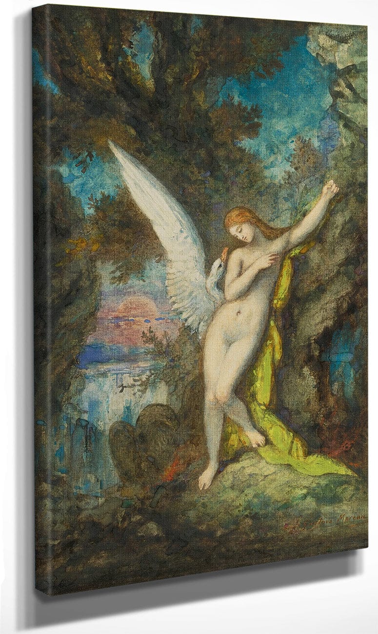 Leda And The Swan 1882 By Gustave Moreau Fine Art Print