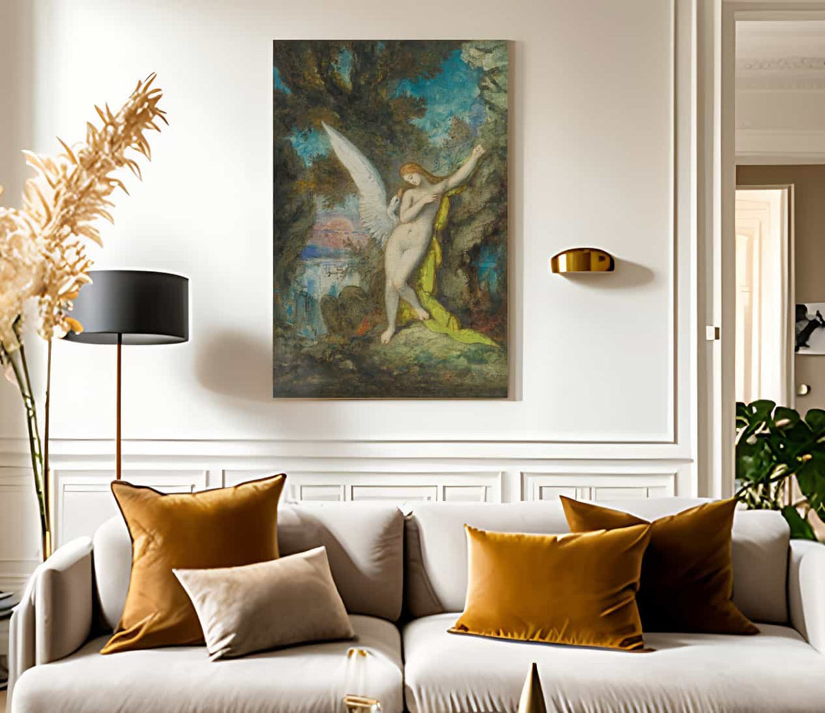 Leda And The Swan 1882 By Gustave Moreau Fine Art Print