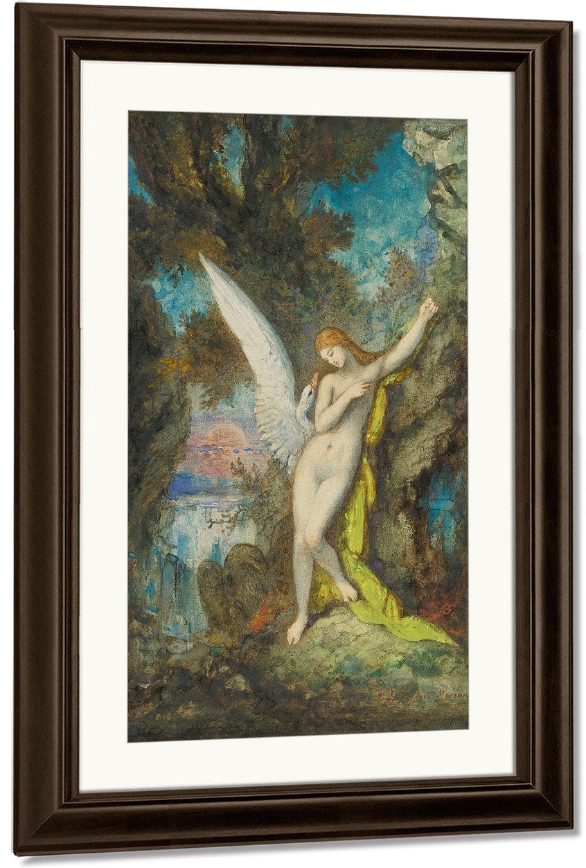 Leda And The Swan 1882 By Gustave Moreau Fine Art Print