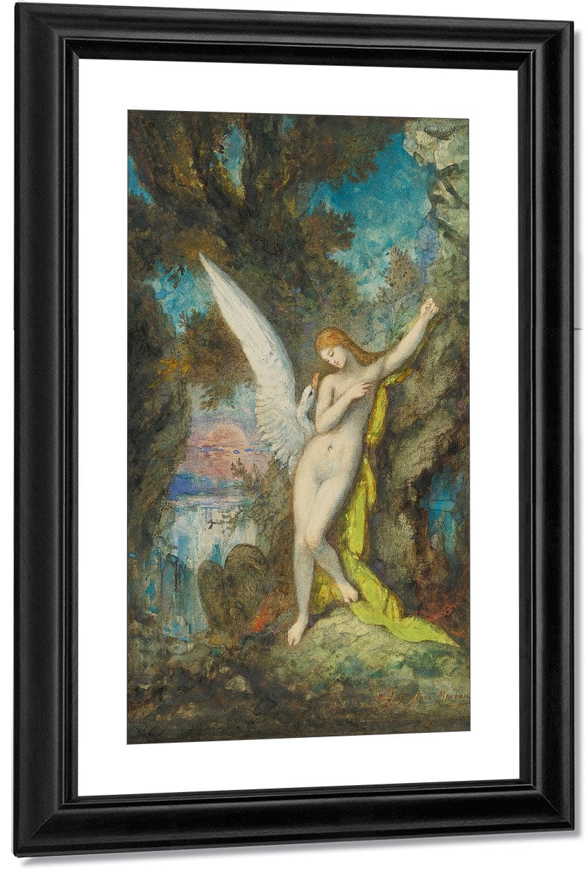 Leda And The Swan 1882 By Gustave Moreau Fine Art Print