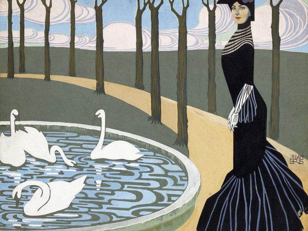 Leda By Juan Gris Fine Art Print