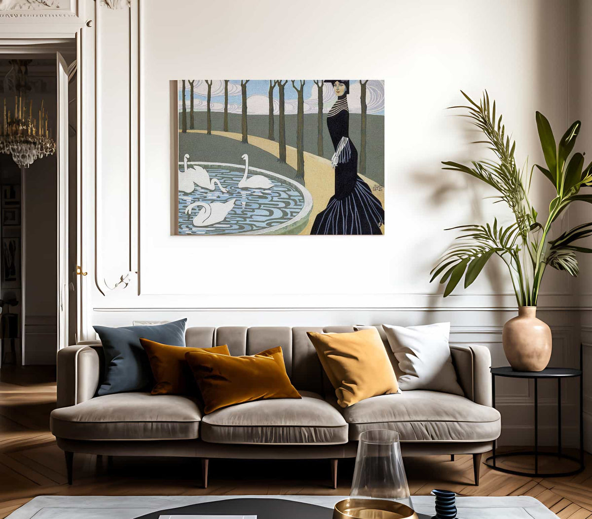 Leda By Juan Gris Fine Art Print