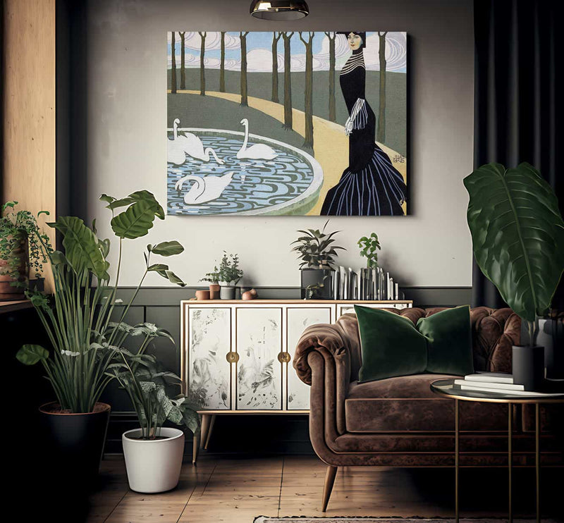 Leda By Juan Gris Fine Art Print