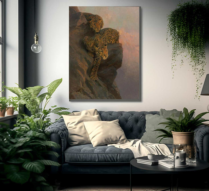 Leopards On The Lookout By Arthur Wardle Fine Art Print