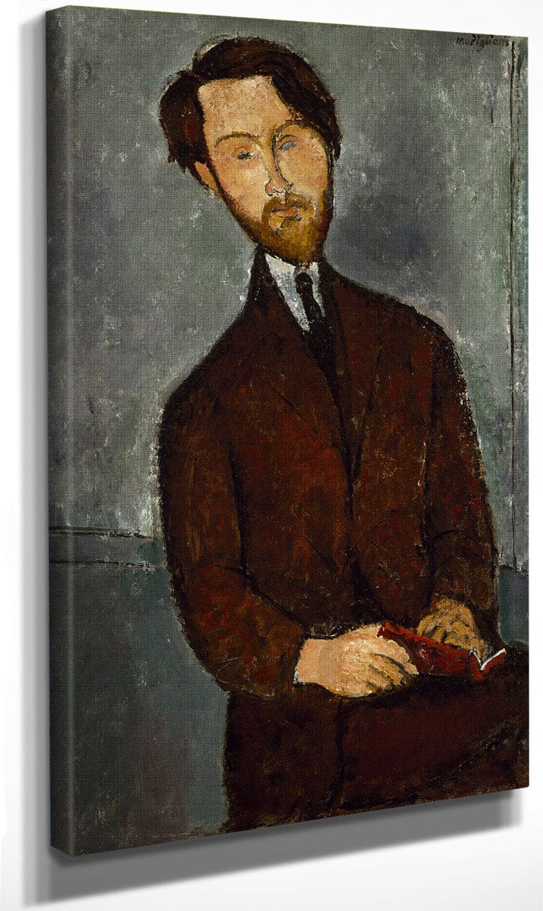 Leopold Zborowskib By Amedeo Modigliani Fine Art Print