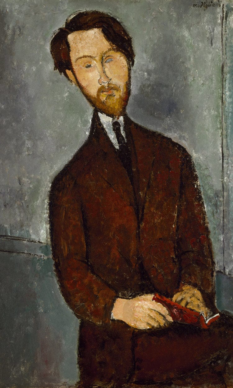 Leopold Zborowskib By Amedeo Modigliani Fine Art Print