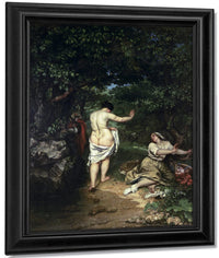Les Baigneuses By Jean Desire Gustave Courbet Fine Art Print