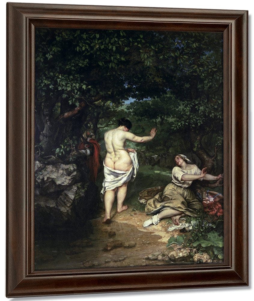 Les Baigneuses By Jean Desire Gustave Courbet Fine Art Print