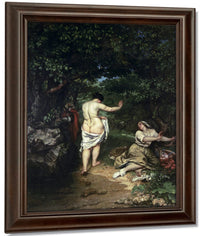 Les Baigneuses By Jean Desire Gustave Courbet Fine Art Print