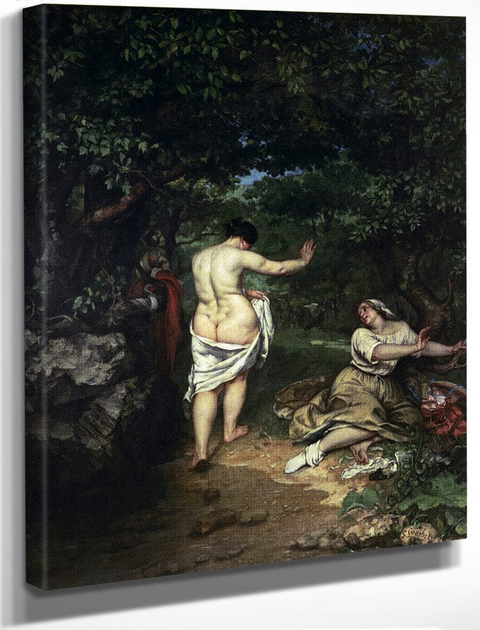 Les Baigneuses By Jean Desire Gustave Courbet Fine Art Print