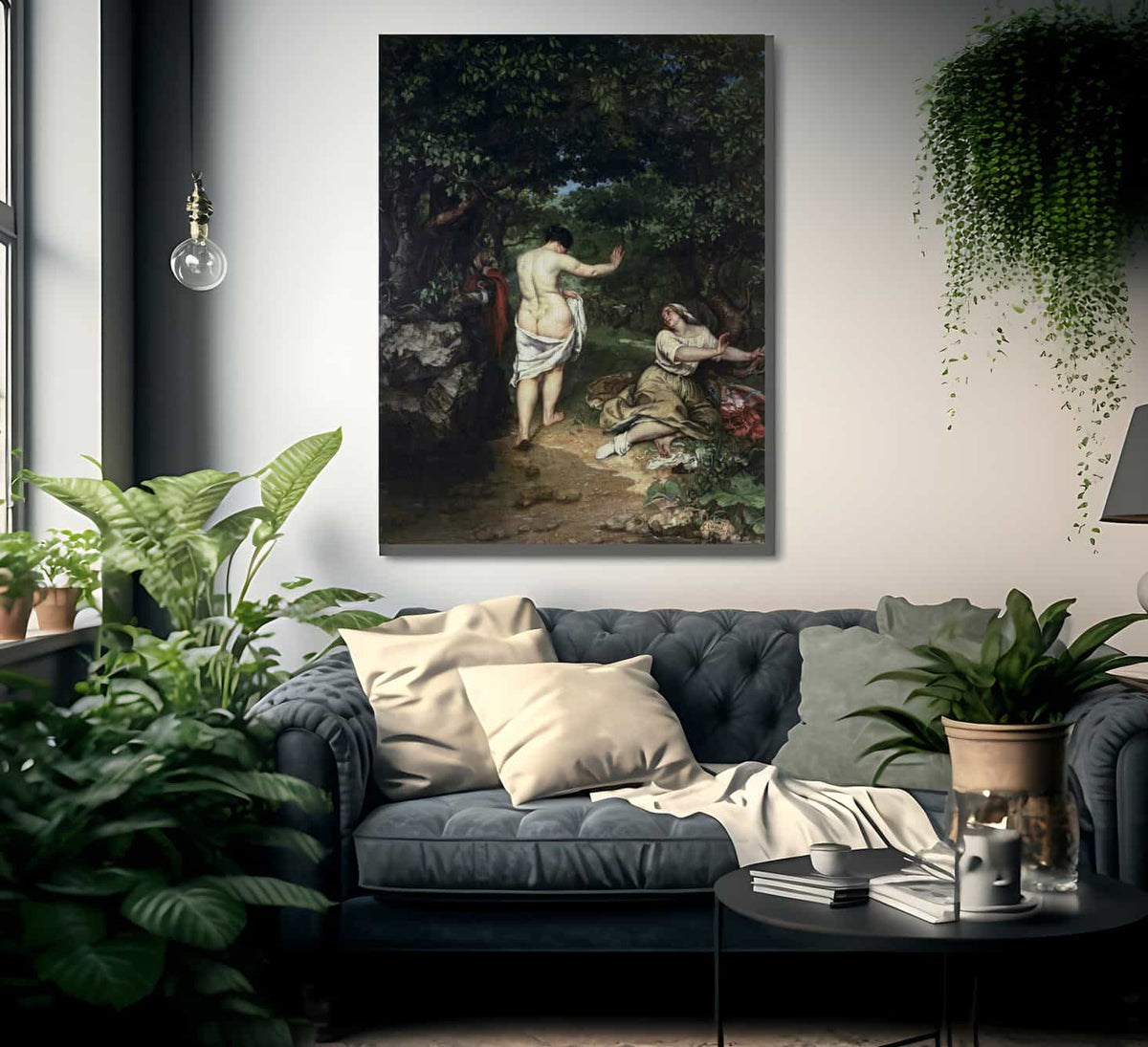 Les Baigneuses By Jean Desire Gustave Courbet Fine Art Print
