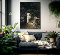 Les Baigneuses By Jean Desire Gustave Courbet Fine Art Print