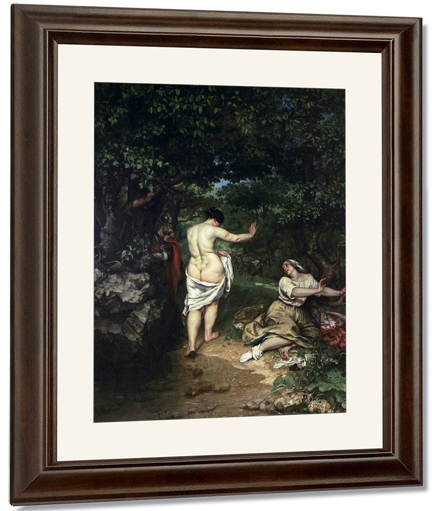 Les Baigneuses By Jean Desire Gustave Courbet Fine Art Print