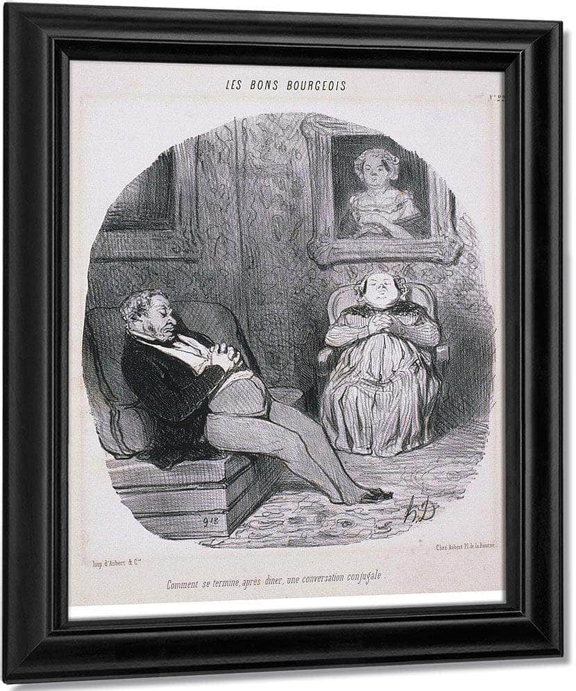 Les Beaux Jours De La Vie  Un Nouvel Anobli By Honore Daumier Fine Art Print