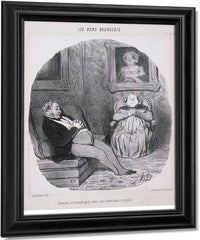 Les Beaux Jours De La Vie  Un Nouvel Anobli By Honore Daumier Fine Art Print