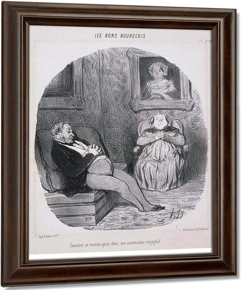 Les Beaux Jours De La Vie  Un Nouvel Anobli By Honore Daumier Fine Art Print