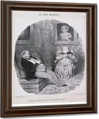 Les Beaux Jours De La Vie  Un Nouvel Anobli By Honore Daumier Fine Art Print
