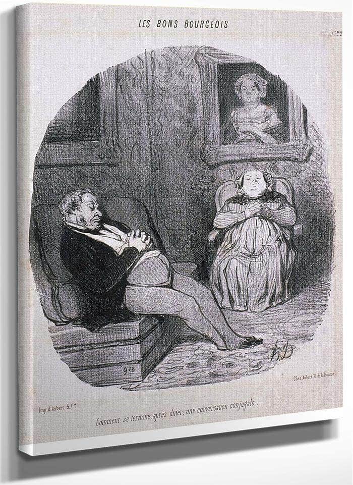 Les Beaux Jours De La Vie  Un Nouvel Anobli By Honore Daumier Fine Art Print