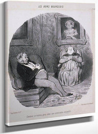 Les Beaux Jours De La Vie  Un Nouvel Anobli By Honore Daumier Fine Art Print