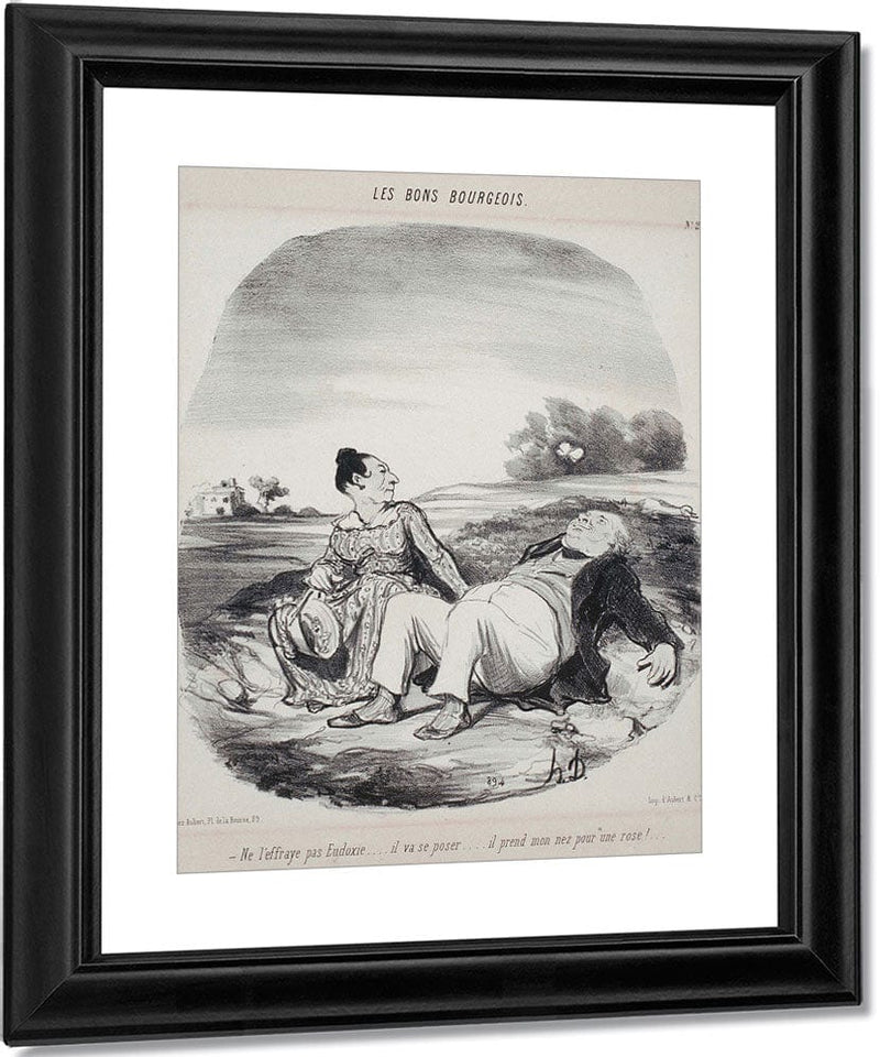 Les Bons Bourgeois Ne L'effraye Pas Eudoxie... By Honore Daumier Fine Art Print