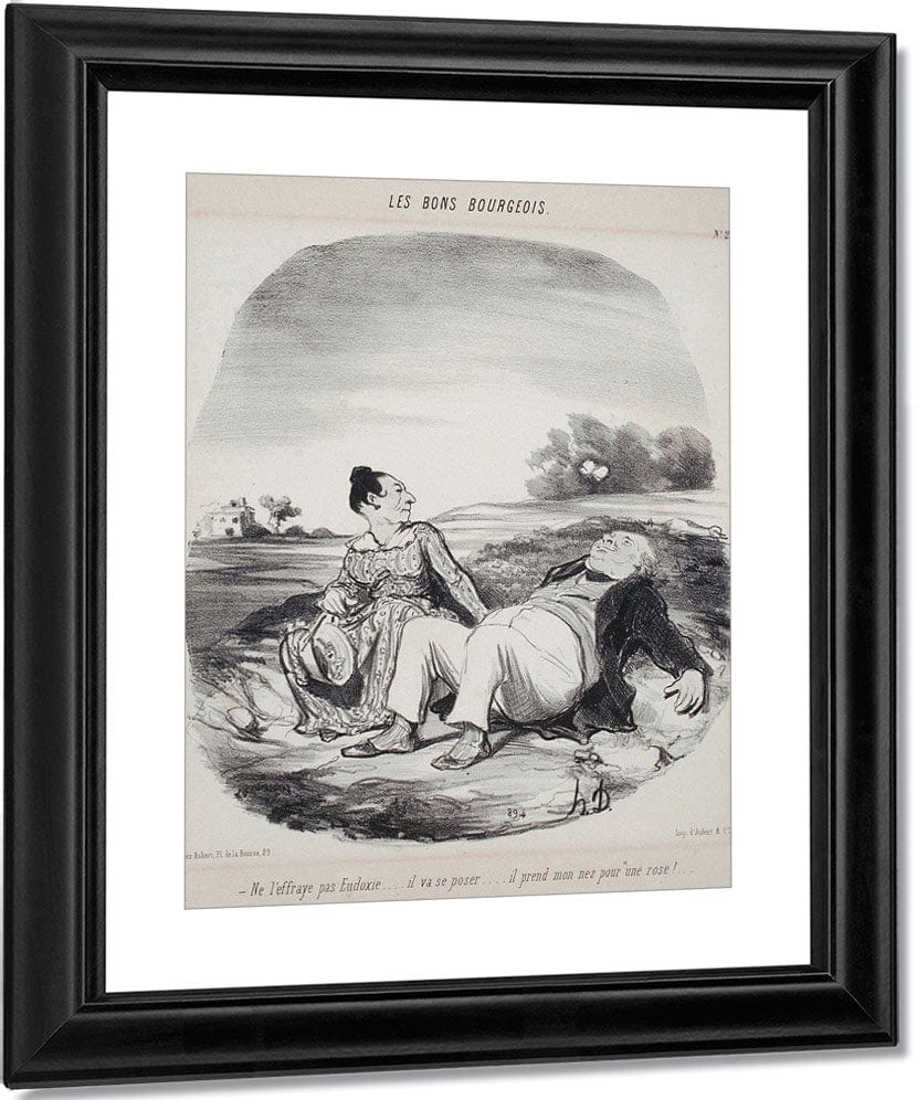 Les Bons Bourgeois Ne L'effraye Pas Eudoxie... By Honore Daumier Fine Art Print