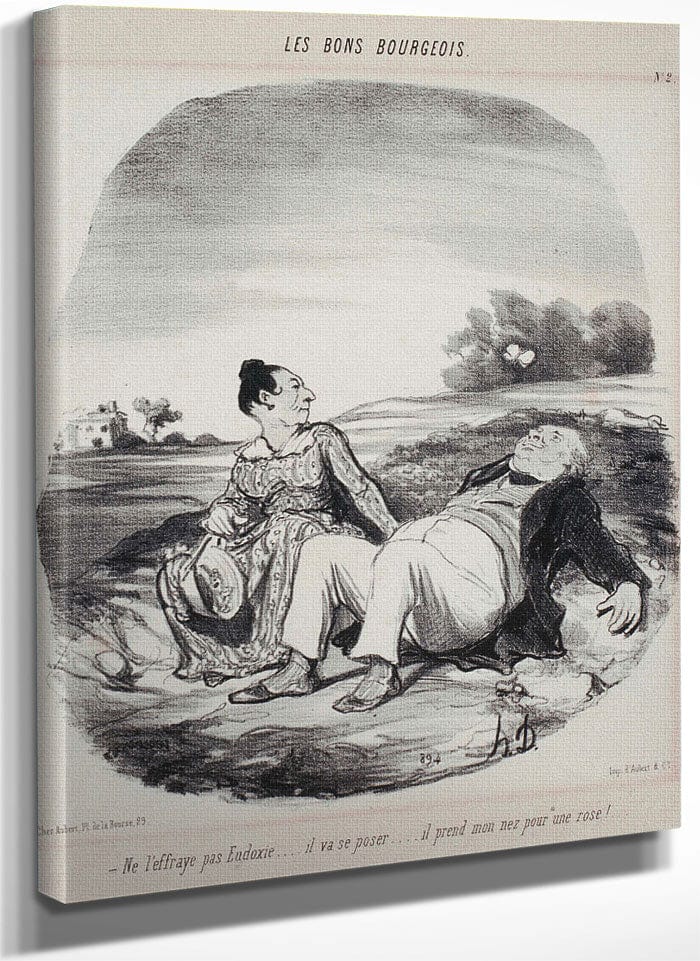 Les Bons Bourgeois Ne L'effraye Pas Eudoxie... By Honore Daumier Fine Art Print