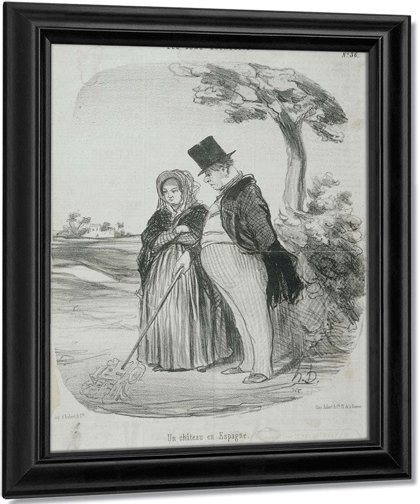Les Bons Bourgeois Un Chateau En Espagne By Honore Daumier Fine Art Print