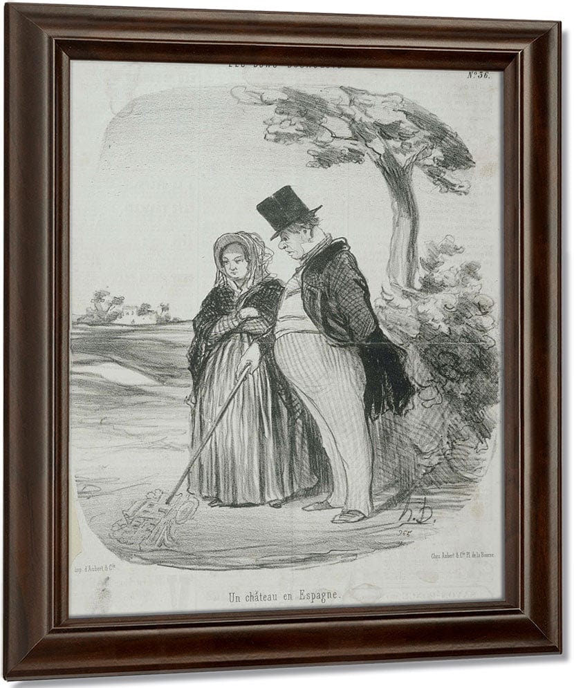Les Bons Bourgeois Un Chateau En Espagne By Honore Daumier Fine Art Print