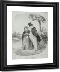 Les Bons Bourgeois Un Chateau En Espagne By Honore Daumier Fine Art Print