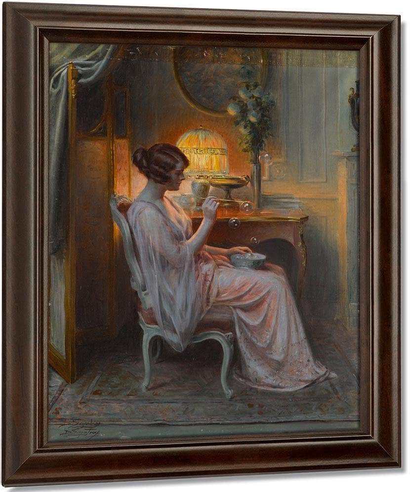 Les Bulles De Savon By Enjolras Delphin Fine Art Print