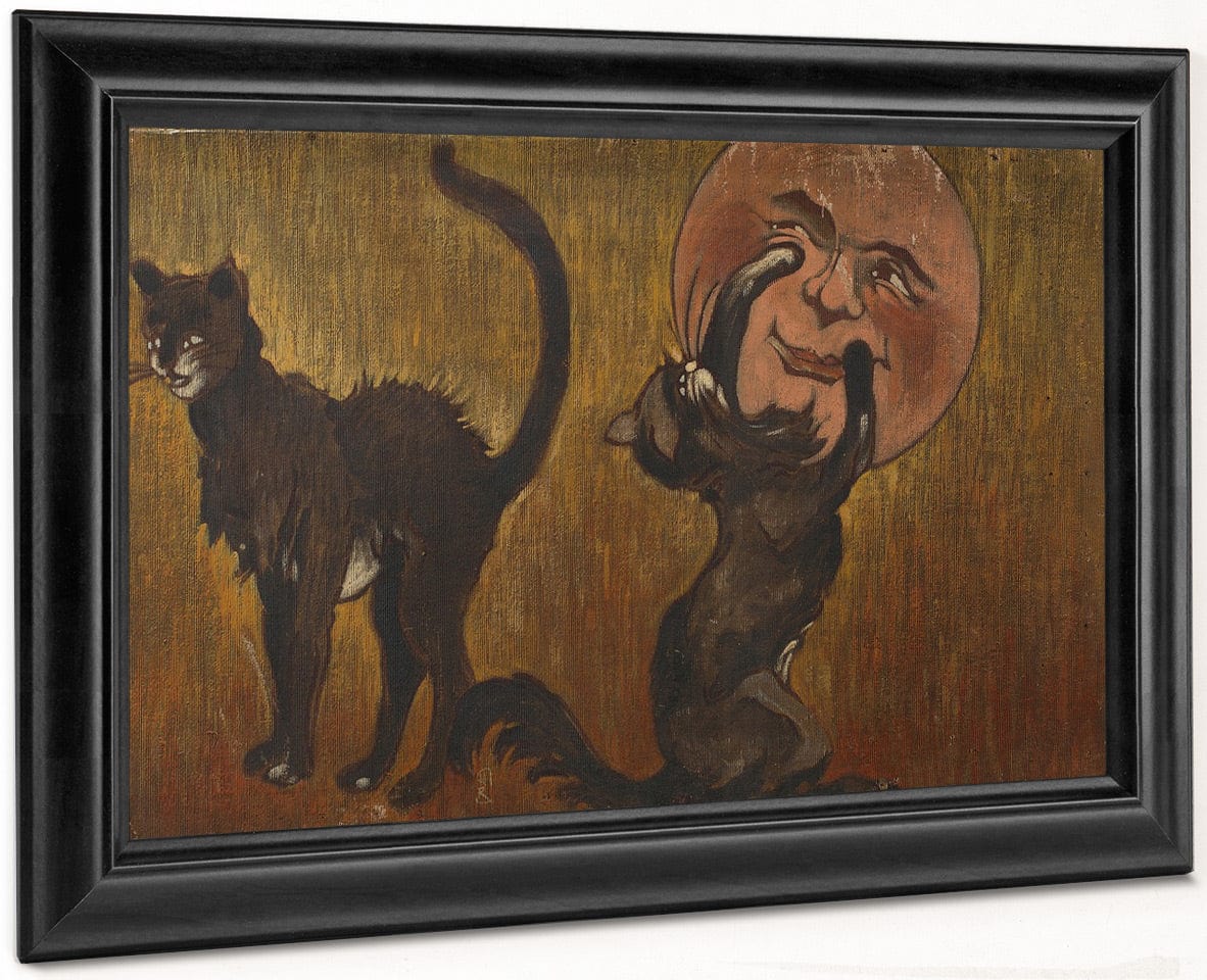 Les Chats Noirs By Henri Riviere Fine Art Print