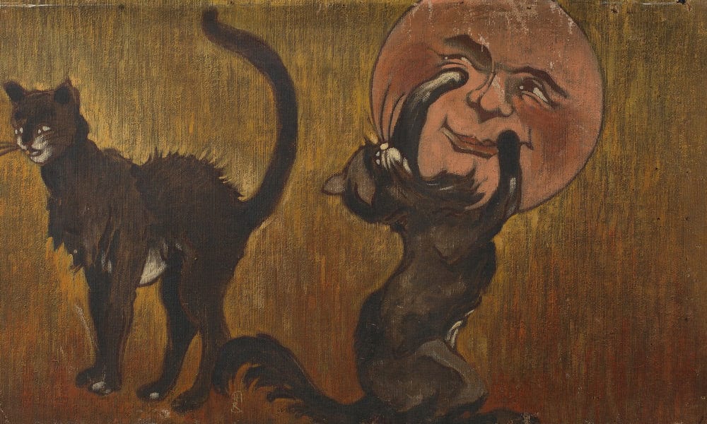 Les Chats Noirs By Henri Riviere Fine Art Print