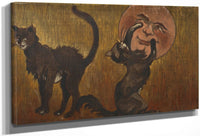 Les Chats Noirs By Henri Riviere Fine Art Print