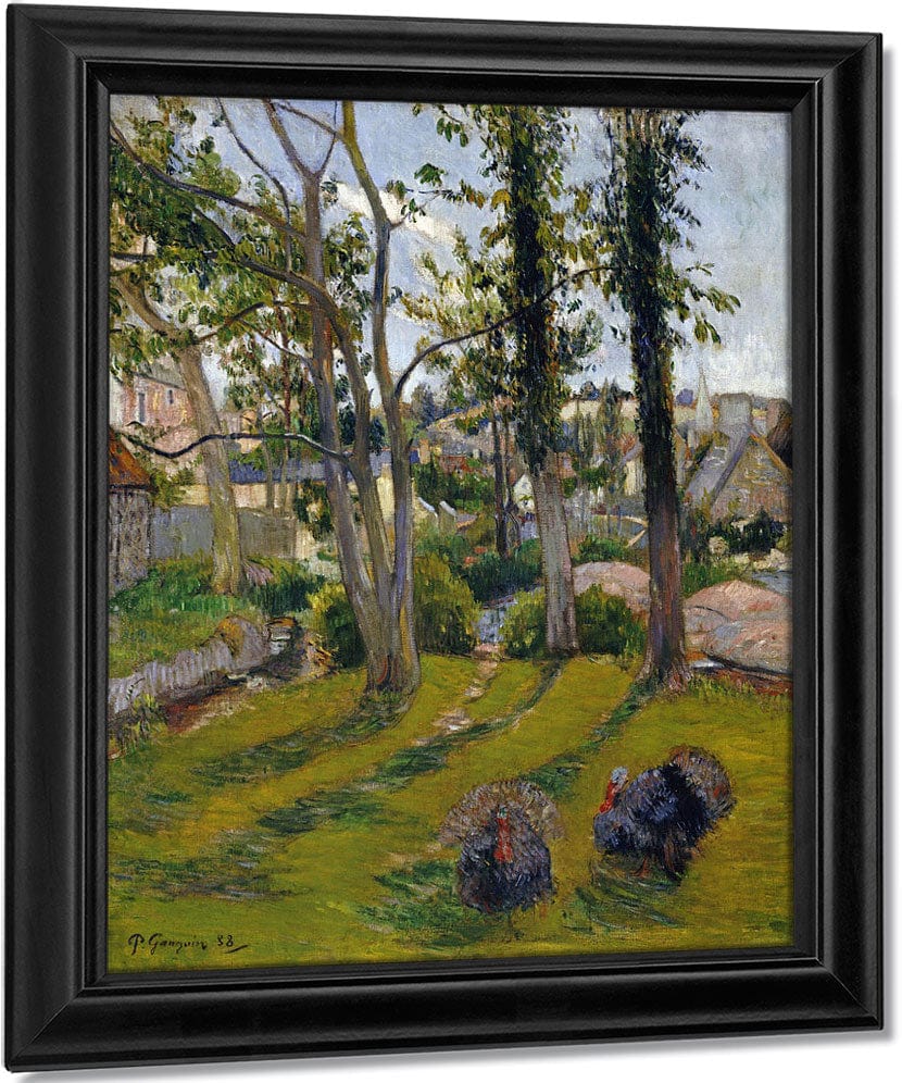 Les Dindons (Pont Aven Landscape), 1888 By Eugene Henri Paul Gauguin Fine Art Print