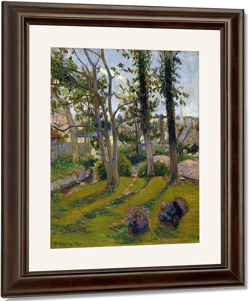 Les Dindons (Pont Aven Landscape), 1888 By Eugene Henri Paul Gauguin Fine Art Print