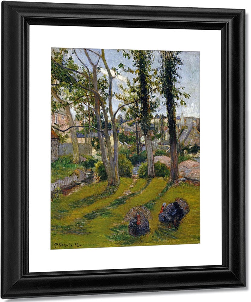 Les Dindons (Pont Aven Landscape), 1888 By Eugene Henri Paul Gauguin Fine Art Print